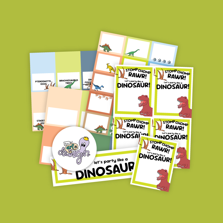 Dinosaur Party Stationery